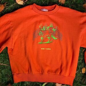 Miami florida embroidered crewneck